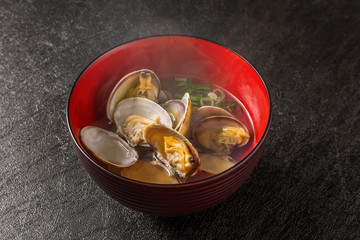 あさりの潮汁　Seafood soup with salt of the clam