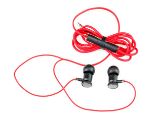 Fototapeta premium Earphones on a white background