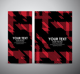 Brochure business design colorful rectangle shapes template or roll up. Vector Illustration 