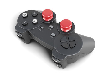 Gamepad isolated on a white background. 3d rendering