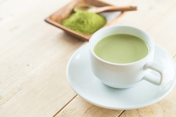 hot matcha latte