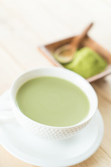 hot matcha latte