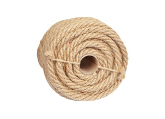 Manila rope coil