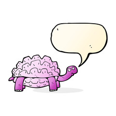 cartoon tortoise with speech bubble