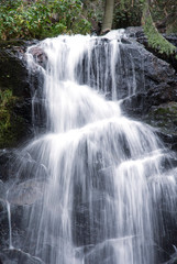 Fototapeta na wymiar Waterfall in Sequoia National Park, California, USA