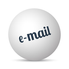 E-Mail text 3d sphere ball
