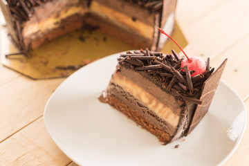 chocolate ice-cream cake