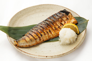 鯖の塩焼き