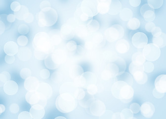 abstract background blue bokeh circles for Christmas background