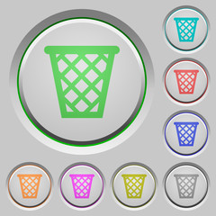 Trash push buttons