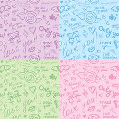 hand drawn patterns, vector eps 10