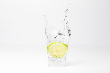 Lime in the glass