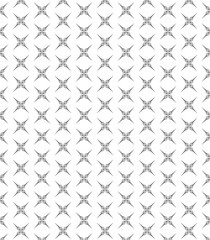 Fototapeta premium Vector pattern. Monochrome ornament with abstract flower.