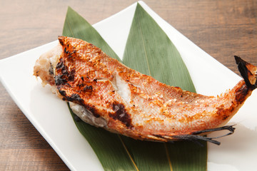 アカウオの西京焼き