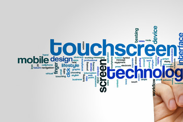 Touchscreen word cloud