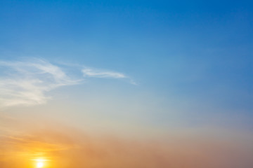 Obraz premium sunset sky