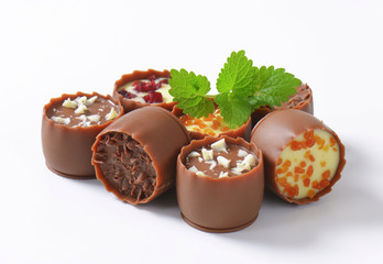 Ganache pralines