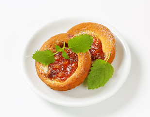 Small apple filled cakes