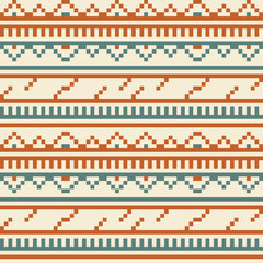Tribal Embroidery Vintage Seamless Pattern