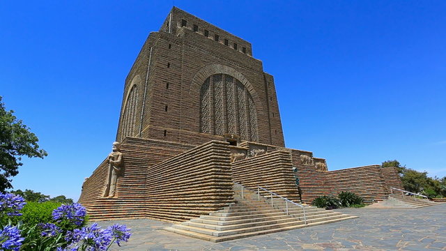 Republic of South Africa. Pretoria. Massive granitic Voortrekker Monument commemorating the Pioneer history of Southern Africa