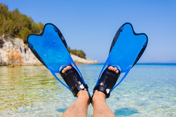 Snorkeling flippers