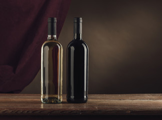 Fototapeta na wymiar Wine bottles still life
