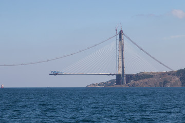 Construction of Yavuz Sultan Selim Bridge