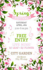 Vector spring festival template.