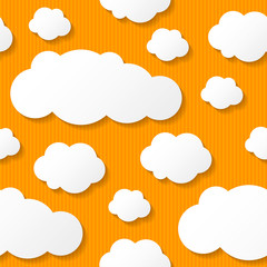 Obraz premium paper clouds, vector eps 10