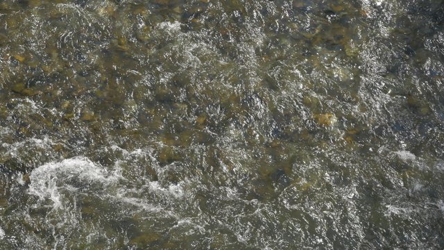 Crystal clear rapids on river Cerna spa resort Herculane in Romania 4K 30fps 2160p UHD footage - Rapids of fresh mountain Cerna river in Western Romania 4K 3840X2160 UHD video 