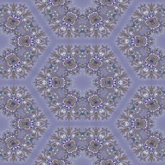 Kaleidoscopic abstract seamless generated texture