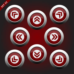 icons with arrows, eight directions