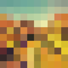 Autumn colorful abstract mosaic background template.