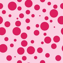 Tapeten Aquarell rosa Tupfen nahtlose Muster © ivaletta