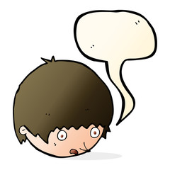 cartoon shocked face with speech bubble