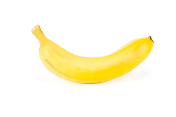 Ripe bananas isolated on white