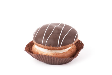 Cake with chocolate fudge