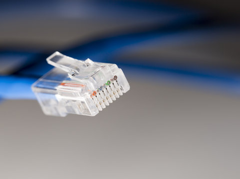 Ethernet Cable Close Up
