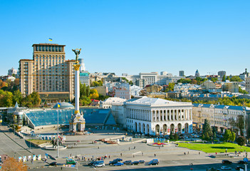 Place de l& 39 Indépendance. Kiev, Ukraine