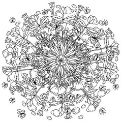 Pattern for coloring book