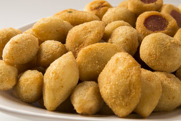 Mixed brazilian snacks fried