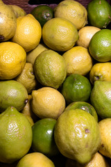 stack os fresh lemons and limes