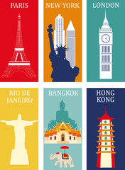 Symbols of Famous  cities