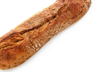 Bread isolated on white