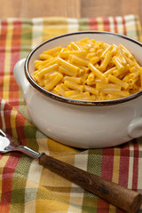 Macaroni and Cheese. Selective focus.