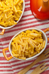 Macaroni and Cheese. Selective focus.