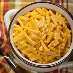 Macaroni and Cheese. Selective focus.