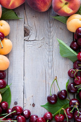 Mixed fruits and berries Frame