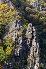Bodetal Tor im Herbst Harz