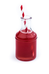Obraz premium Pomegranates juice isolated on white background